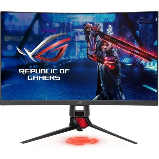 Asus ROG Strix Monitor Gaming Curvo 27\" LED WQHD 144Hz FreeSync Premium Pro - Respuesta 1ms - Ajustable en Altura, Giratorio e Inclinable - Angulo de Vision 178º - 16:9 - USB, HDMI, DisplayPort - VESA 100x100mm