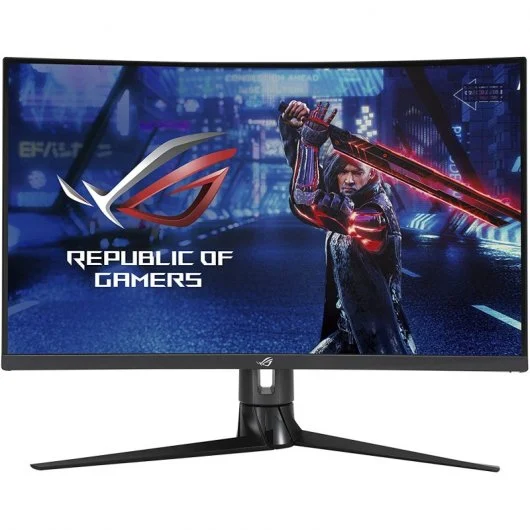 Asus ROG Strix Monitor Gaming Curvo 31.5\" LED WQHD 170Hz FreeSync - Respuesta 1ms - Ajustable en Altura, Giratorio e Inclinable - Angulo de Vision 178º - 16:9 - USB, HDMI, DisplayPort - VESA 100x100mm