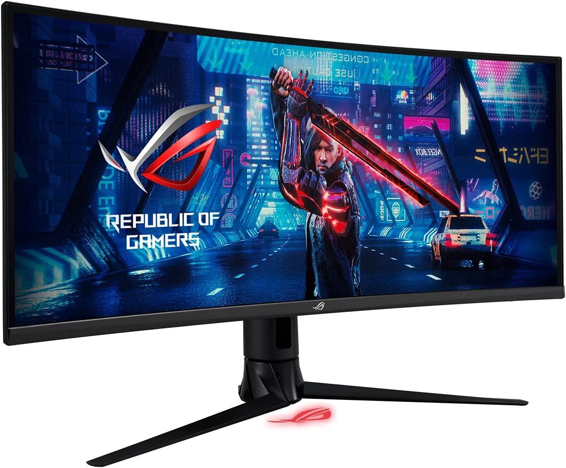 Asus ROG Strix Monitor Curvo 1900R 34\" LED IPS UWQHD 180Hz - Respuesta 1ms - 21:9 - USB, USB-C, HDMI, DisplayPort - VESA 100x100mm