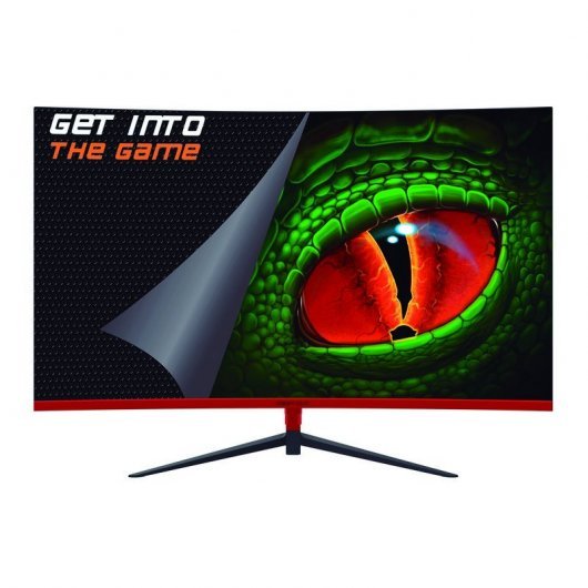 KeepOut Monitor Gaming LED 24\" Curvo Full HD 1080p - 16:9 - Angulo de Vision 178º - Altavoces 6W - Respuesta 1ms - HDMI, DisplayPort - VESA 100x100mm