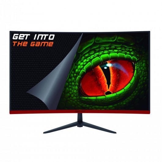 KeepOut Monitor Gaming LED 23.8\" Curvo R1800 FullHD 1080p 165Hz - 16:9 - Angulo de Vision 178º - Altavoces 6W - Respuesta 1ms - HDMI, DisplayPort - VESA 75x75mm