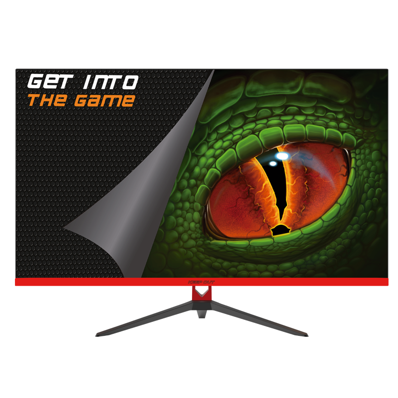 KeepOut Monitor Gaming LED 27\" Full HD 1080p 75Hz - Respuesta 4ms - Angulo de Vision 178º - Altavoces 6W - 16:9 - HDMI, VGA - VESA 100x100mm