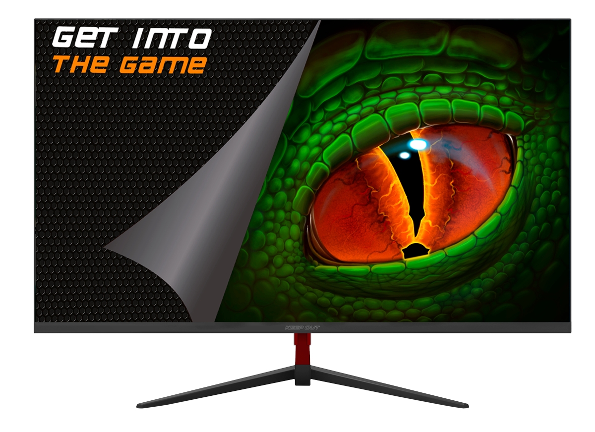 KeepOut Monitor Gaming LED 32\" Full HD 1080p 75Hz - Respuesta 4ms - Angulo de Vision 178º - Altavoces 6W - 16:9 - HDMI, VGA - VESA 100x100mm