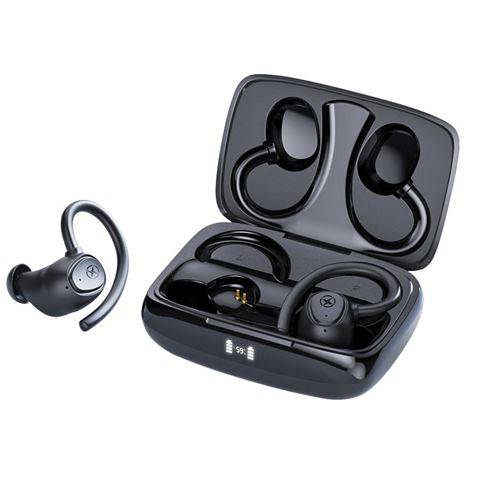 XO G2 Auriculares Deportivos Bluetooth 5.0 TWS - Autonomia hasta 5h - Control Tactil - Caja de Carga con Indicador de Nivel