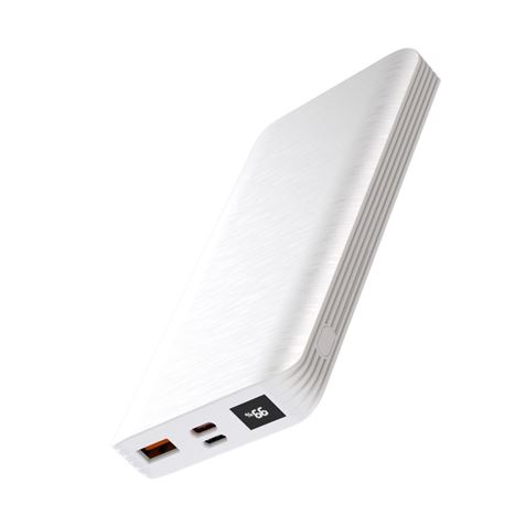 XO PR143 Powerbank 10000mah - USB, Tipo C - Carga Rapida - Pantalla LCD - Color Blanco