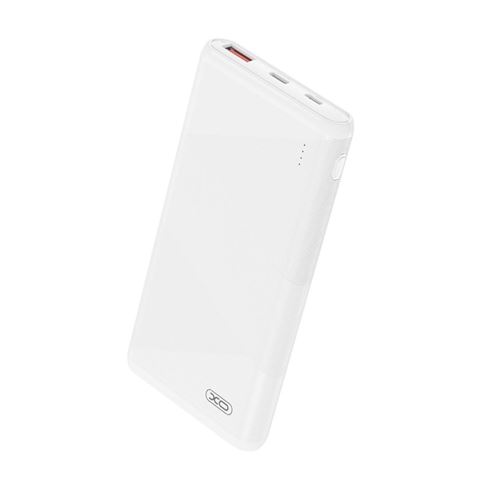 XO PR149 Powerbank 10000mah - USB, Tipo C - Carga Rapida - Resistente - Color Blanco